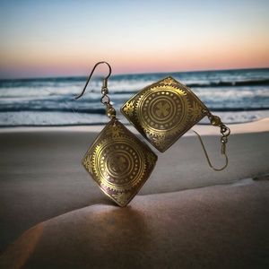 💖 Beautiful Brass and Copper Earrings 💖